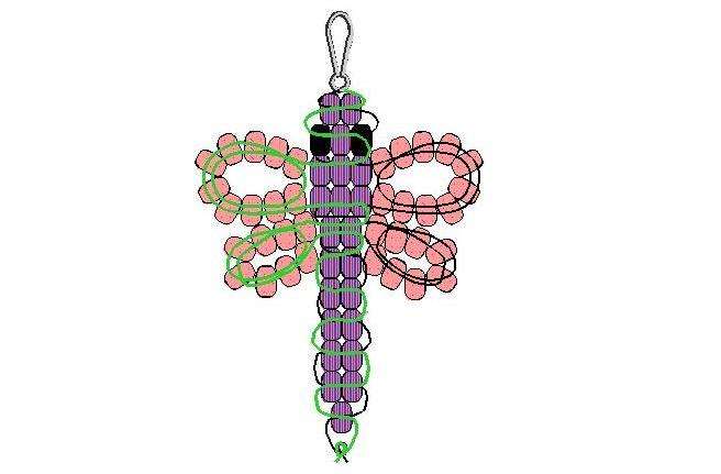 Стрекоза из бисера схема. Схема плетения Стрекозы из бисера. Стрекоза из бисера схема плетения для начинающих. Простые схемы бисероплетения для начинающих Стрекоза. Фигурки из бисера «Стрекоза».